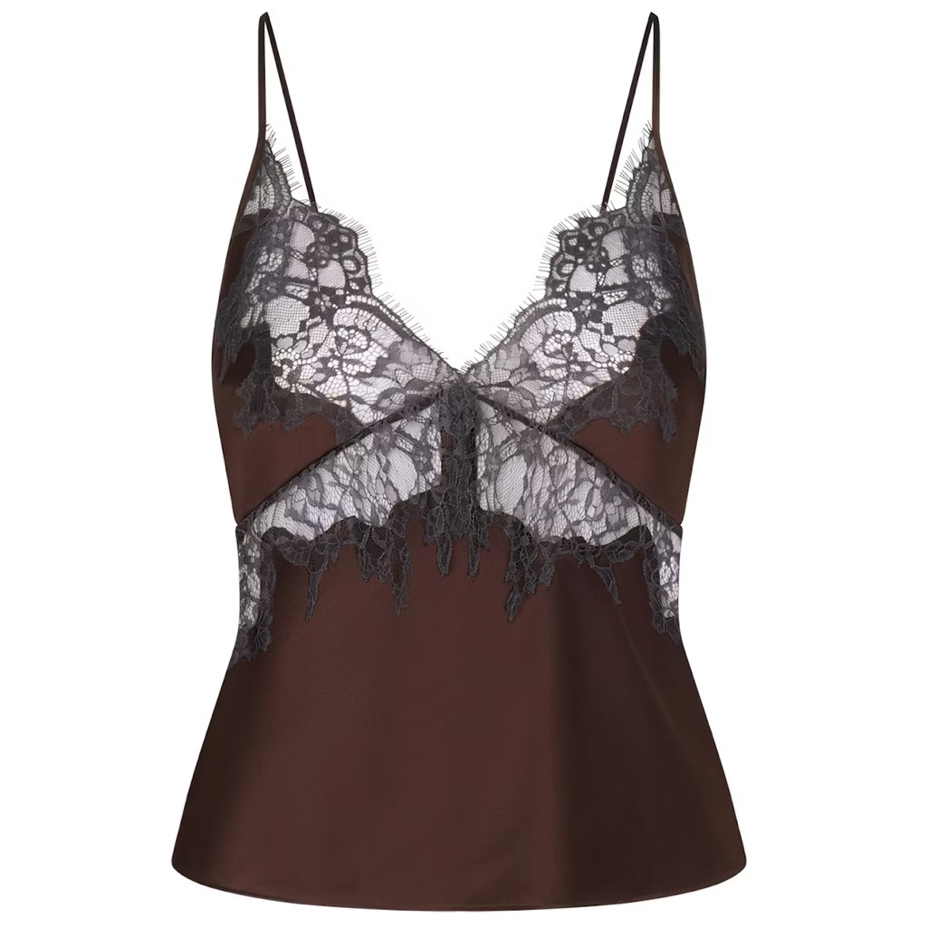 Skims Lace Silk Cami Nwt